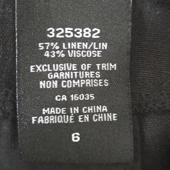 Nicole Miller Black Wide Leg Pants Size 6 - Picture 5 of 6